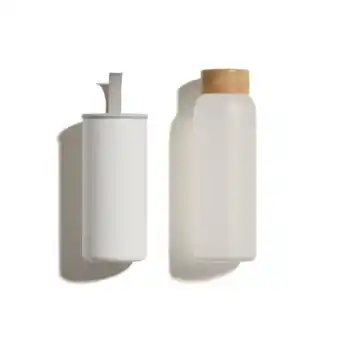 De Online Drogist Waterdrop glazen fles frosted 400ml aanbieding