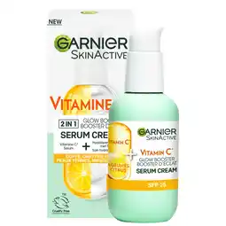 De Online Drogist Garnier 2-in1 serum cream vitamine c spf25 aanbieding