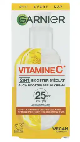 De Online Drogist Garnier 2-in1 serum cream vitamine c spf25 aanbieding