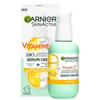 De Online Drogist Garnier 2-in1 serum cream vitamine c spf25 aanbieding