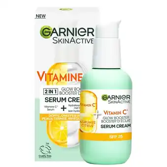 De Online Drogist Garnier 2-in1 serum cream vitamine c spf25 aanbieding
