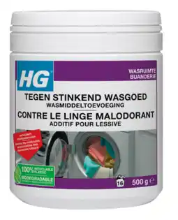 De Online Drogist Hg wasruimte tegen stinkend wasgoed wasmiddeltoevoeging aanbieding