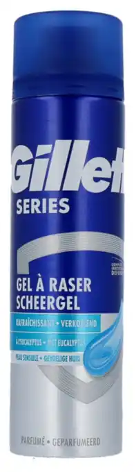 De Online Drogist Gillette series scheergel verkoelend gevoelige huid - met eucalyptus aanbieding