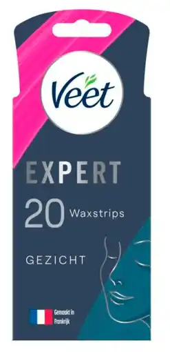 De Online Drogist Veet waxstrips expert gezicht - gevoelige huid aanbieding