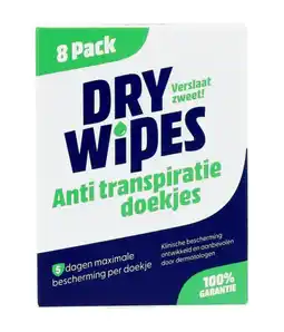 De Online Drogist Drywipes antitranspiratie doekjes aanbieding