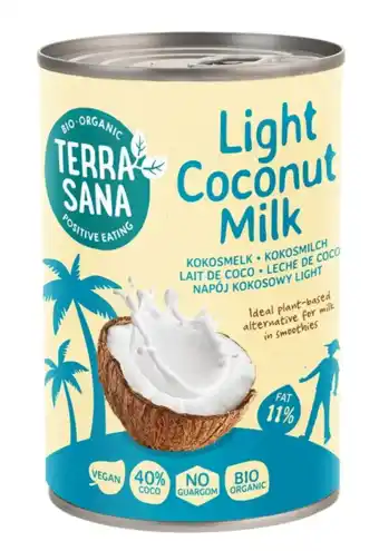 De Online Drogist Terrasana kokosmelk 11% light aanbieding