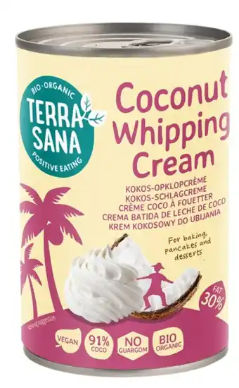 De Online Drogist Terrasana kokosmelk slagroom 30% aanbieding