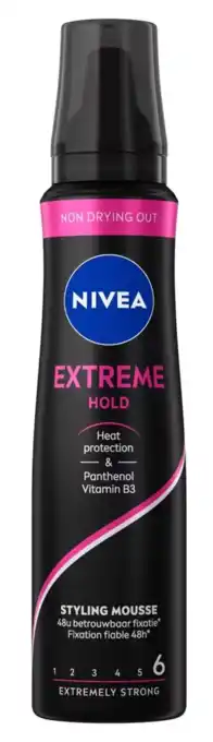 De Online Drogist Nivea extreme hold styling mousse aanbieding