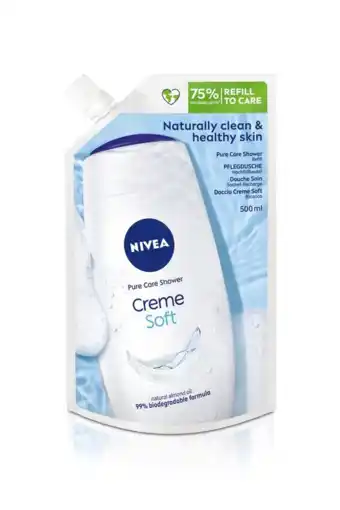 De Online Drogist Nivea douche creme soft refill aanbieding