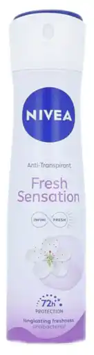 De Online Drogist Nivea fresh sensation anti-transpirant spray aanbieding