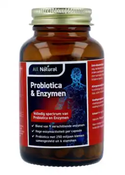 De Online Drogist All natural probiotica enzymen capsules aanbieding