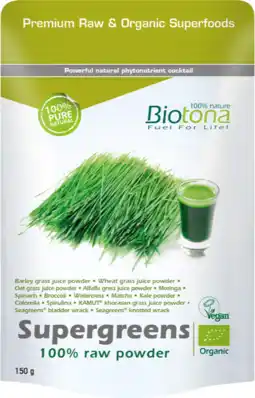 De Online Drogist Biotona supergreens raw poeder aanbieding
