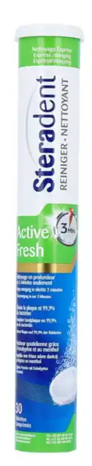 De Online Drogist Steradent active fresh kunstgebit reinigingstabs aanbieding