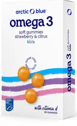 De Online Drogist Arctic blue omega 3 soft gummies kids - strawberry citrus aanbieding