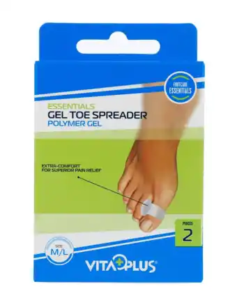 De Online Drogist Vitaplus essentials gel toe spreader maat m/l aanbieding
