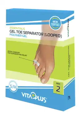 De Online Drogist Vitaplus essentials gel toe separator (looped) maat s/m aanbieding