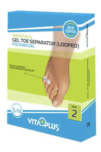 De Online Drogist Vitaplus essentials gel toe separator (looped) maat s/m aanbieding