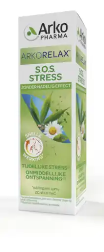 De Online Drogist Arkopharma arkorelax s.o.s stress spray aanbieding