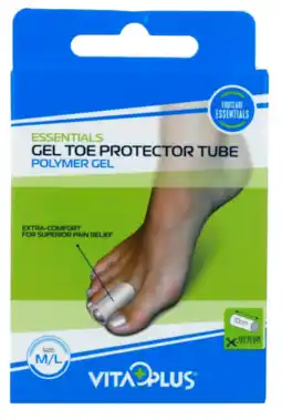 De Online Drogist Vitaplus essentials gel toe protector tube maat m/l aanbieding
