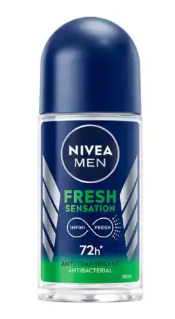 De Online Drogist Nivea men fresh sensation antbacterial deoroller aanbieding