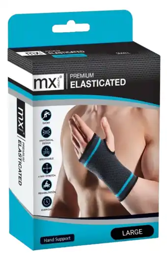 De Online Drogist Mx health premium elasticated hand support l aanbieding