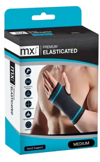 De Online Drogist Mx health premium elasticated hand support m aanbieding
