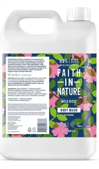 De Online Drogist Faith in nature wildrose bodywash aanbieding