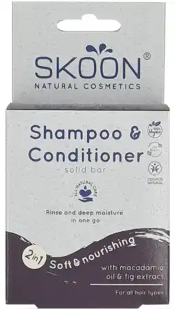 De Online Drogist Skoon shampoo & conditioner bar 2 in 1 aanbieding