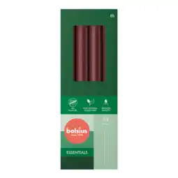 De Online Drogist Bolsius dinerkaarsen velvet red 230/20 aanbieding
