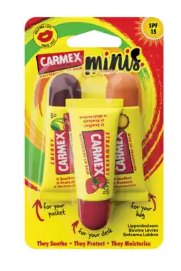 De Online Drogist Carmex lip balm assorted tube 3-pack aanbieding