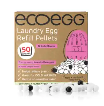 De Online Drogist Eco egg laundry egg refill pellets british blooms - voor alle kleuren was aanbieding
