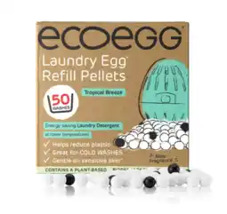 De Online Drogist Eco egg laundry egg refill pellets tropical breeze - voor alle kleuren was aanbieding