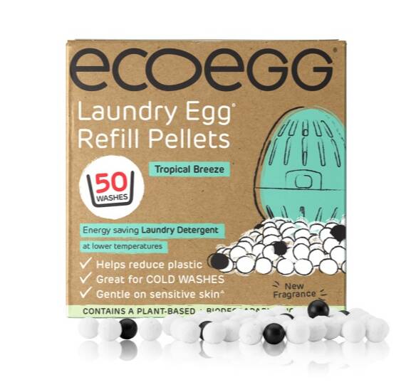 Eco egg laundry egg refill pellets tropical breeze voor alle kleuren