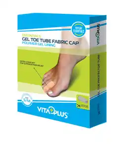 De Online Drogist Vitaplus essentials gel toe tube fabric cap maat s/m aanbieding