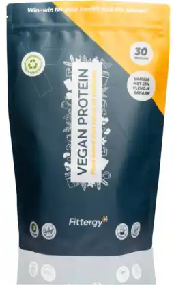 De Online Drogist Fittergy vegan proteïne vanille aanbieding