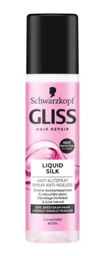 De Online Drogist Schwarzkopf gliss kur liquid silk gloss anti-klit spray aanbieding