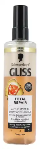 De Online Drogist Schwarzkopf gliss kur total repair anti-klit spray aanbieding