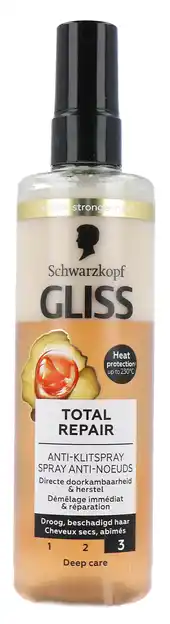 De Online Drogist Schwarzkopf gliss kur total repair anti-klit spray aanbieding