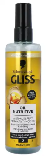 De Online Drogist Schwarzkopf gliss kur oil nutritive anti-klit spray aanbieding