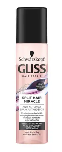 De Online Drogist Schwarzkopf gliss kur split hair miracle anti-klit spray aanbieding