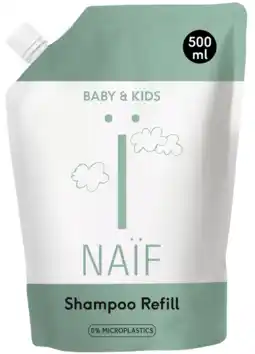 De Online Drogist Naif baby kids shampoo refill aanbieding