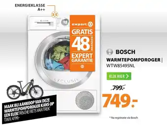 Expert Bosch Warmtepompdroger | WTW85495NL aanbieding