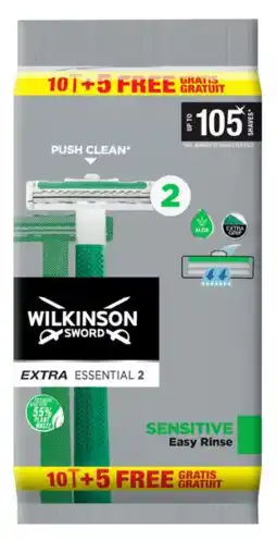 De Online Drogist Extra essential 2 wegwerpmesjes aanbieding