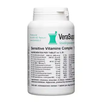 De Online Drogist Verasupplements sensitive vitamine complex tabletten aanbieding