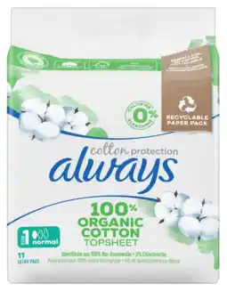 De Online Drogist Always cotton protection ultra maandverband size 1 aanbieding