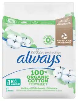 De Online Drogist Always cotton protection ultra maandverband size 1 aanbieding