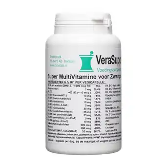 De Online Drogist Verasupplements super multi zwanger capsules aanbieding