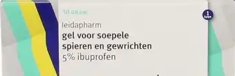 De Online Drogist Leidapharm ibuprofengel 5% aanbieding