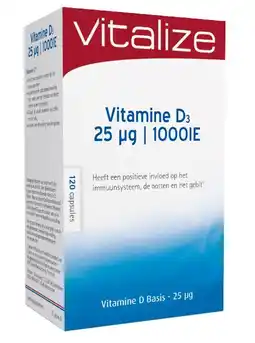 De Online Drogist Vitalize vitamine d capsules 120st aanbieding