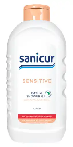 De Online Drogist Sanicur sensitive bath & showergel aanbieding
